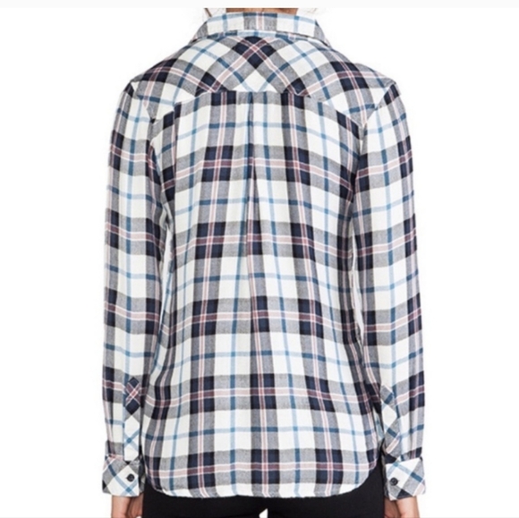 Rails Hunter Long Sleeve Button Down Plaid Flannel Shirt Size Small - Picture 3 of 16
